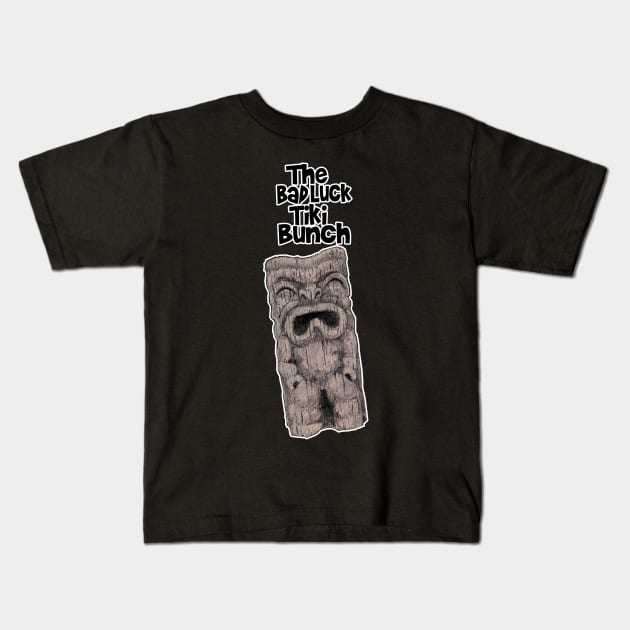 bad luck tiki Kids T-Shirt by bobdix